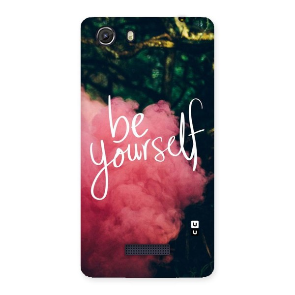 Be Yourself Greens Back Case for Micromax Unite 3
