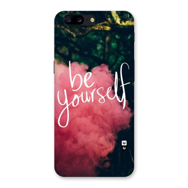 Be Yourself Greens Back Case for OnePlus 5