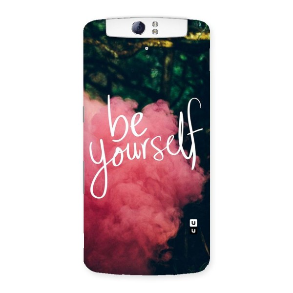 Be Yourself Greens Back Case for Oppo N1