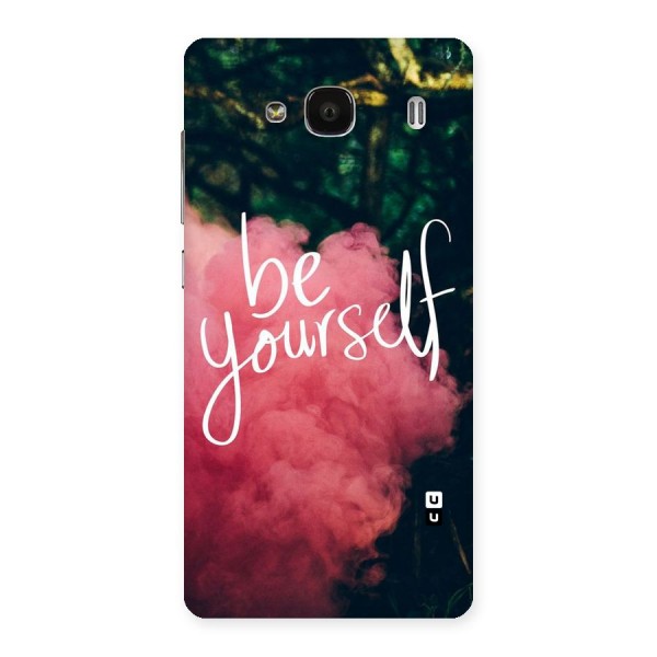 Be Yourself Greens Back Case for Redmi 2
