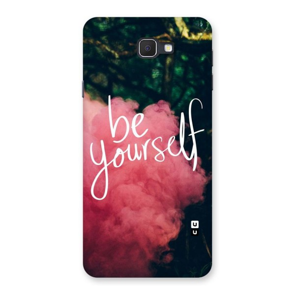 Be Yourself Greens Back Case for Samsung Galaxy J7 Prime