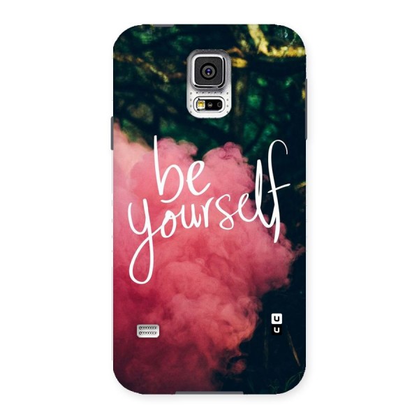 Be Yourself Greens Back Case for Samsung Galaxy S5