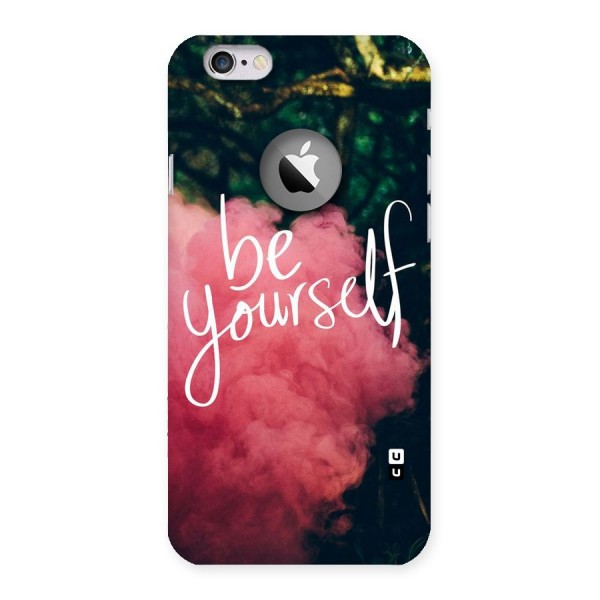 Be Yourself Greens Back Case for iPhone 6 Logo Cut