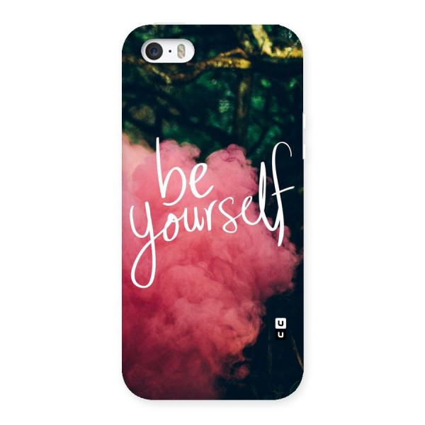 Be Yourself Greens Back Case for iPhone SE