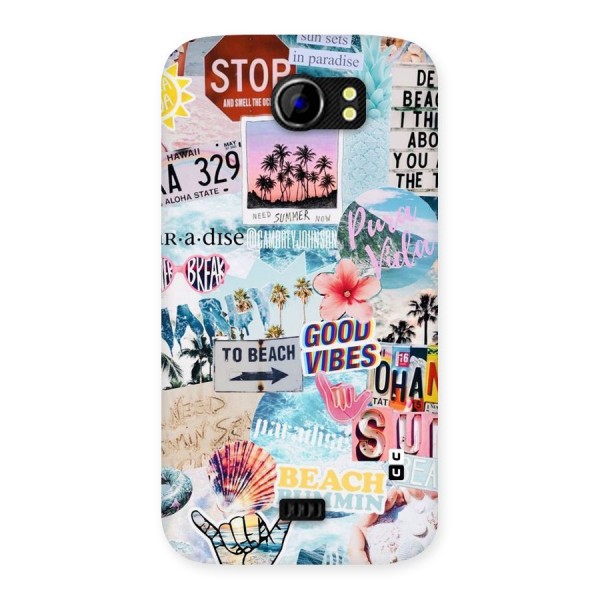 Beaching Life Back Case for Micromax Canvas 2 A110