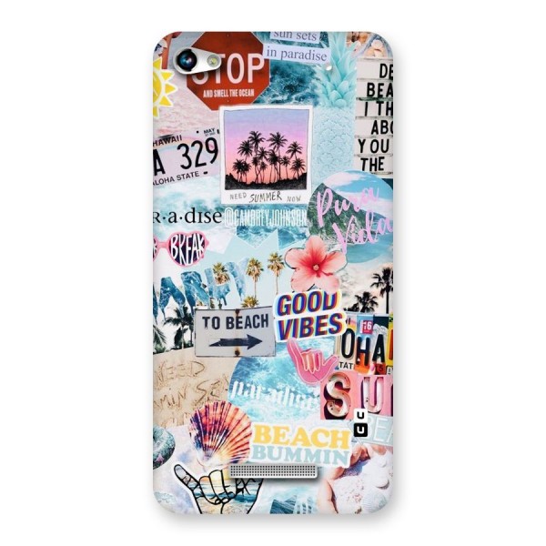 Beaching Life Back Case for Micromax Hue 2