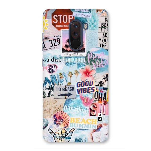 Beaching Life Back Case for Poco F1