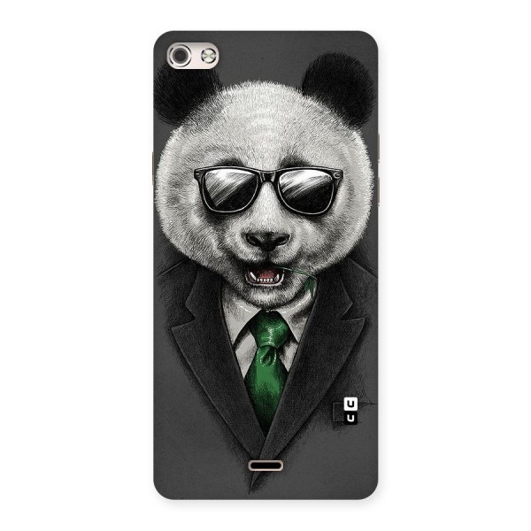 Bear Face Back Case for Micromax Canvas Silver 5