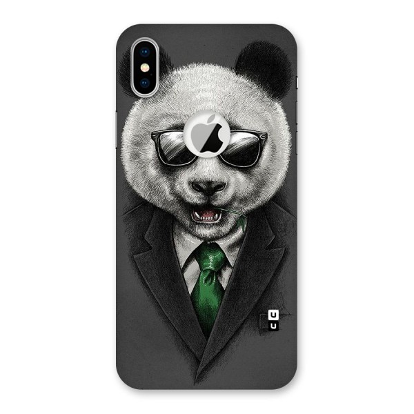 Bear Face Back Case for iPhone X Logo Cut