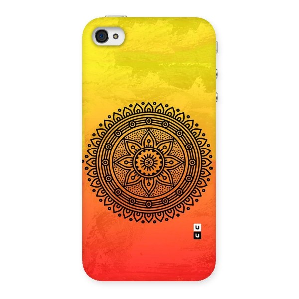Beautiful Circle Art Back Case for iPhone 4 4s