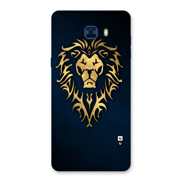 Beautiful Golden Lion Design Back Case for Galaxy C7 Pro