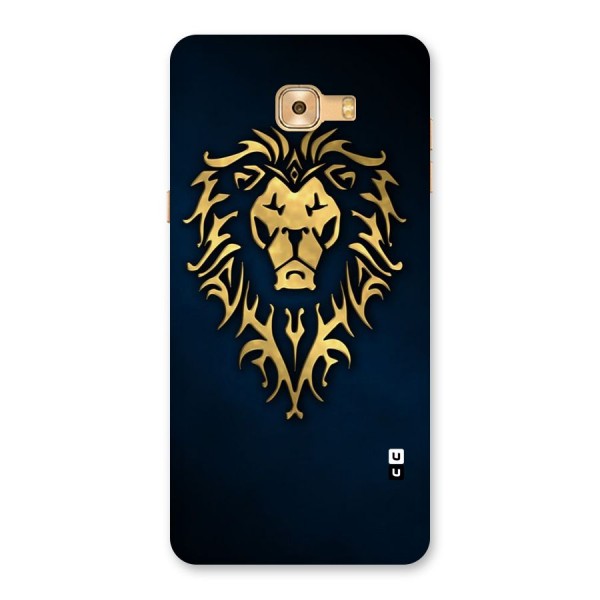 Beautiful Golden Lion Design Back Case for Galaxy C9 Pro