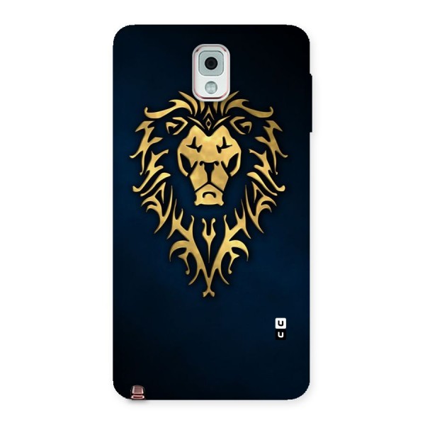 Beautiful Golden Lion Design Back Case for Galaxy Note 3