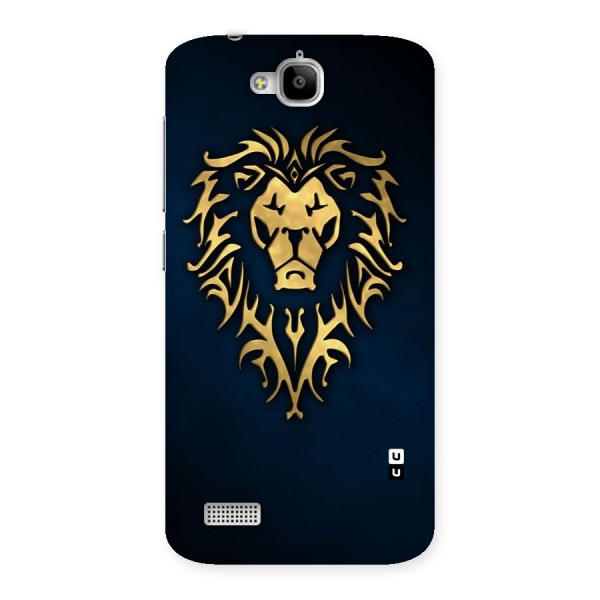 Beautiful Golden Lion Design Back Case for Honor Holly