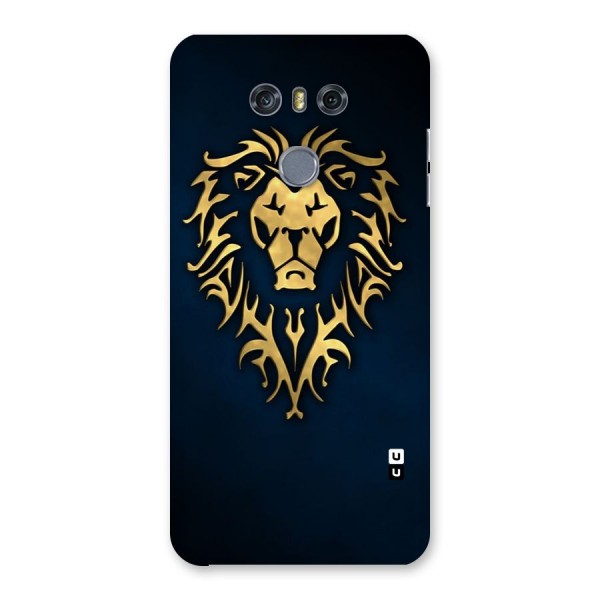 Beautiful Golden Lion Design Back Case for LG G6