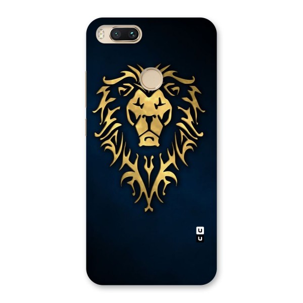 Beautiful Golden Lion Design Back Case for Mi A1