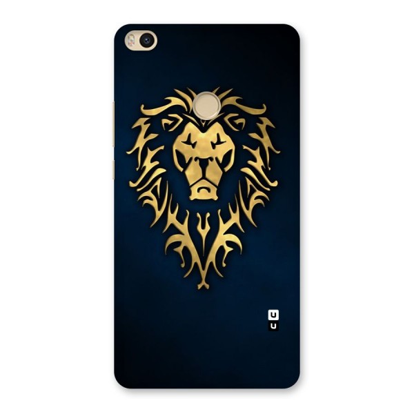 Beautiful Golden Lion Design Back Case for Mi Max 2