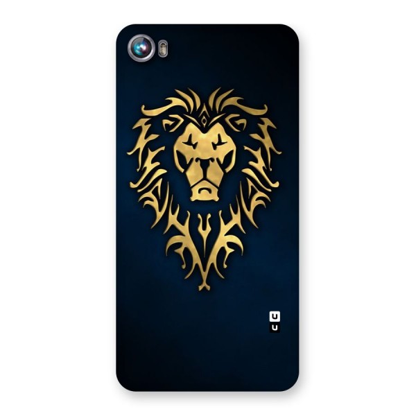 Beautiful Golden Lion Design Back Case for Micromax Canvas Fire 4 A107