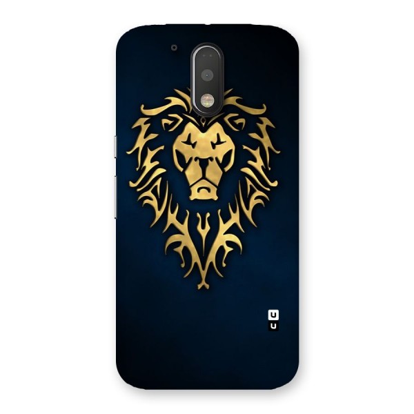 Beautiful Golden Lion Design Back Case for Motorola Moto G4 Plus