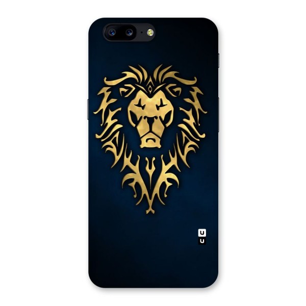 Beautiful Golden Lion Design Back Case for OnePlus 5