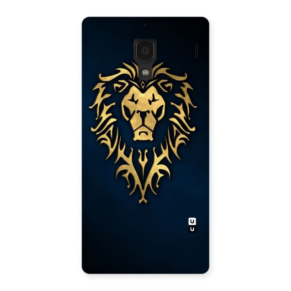 Beautiful Golden Lion Design Back Case for Redmi 1S