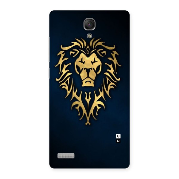 Beautiful Golden Lion Design Back Case for Redmi Note