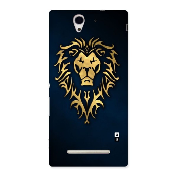 Beautiful Golden Lion Design Back Case for Sony Xperia C3