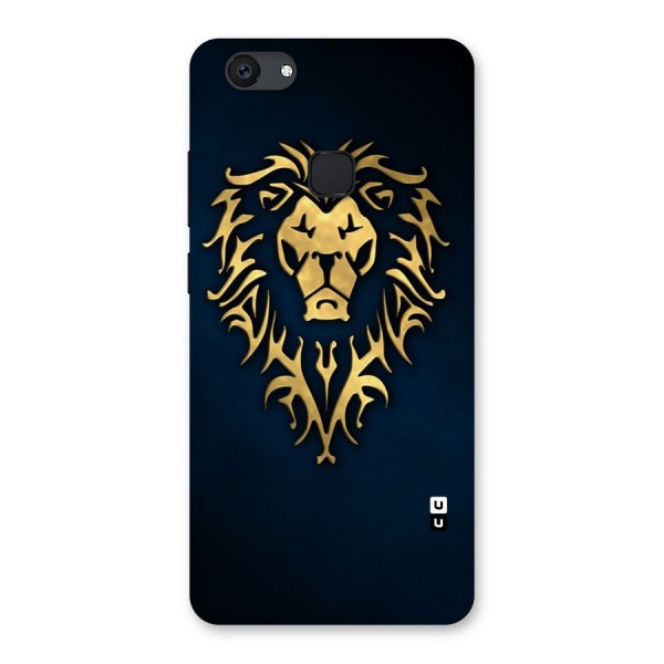 Beautiful Golden Lion Design Back Case for Vivo V7 Plus