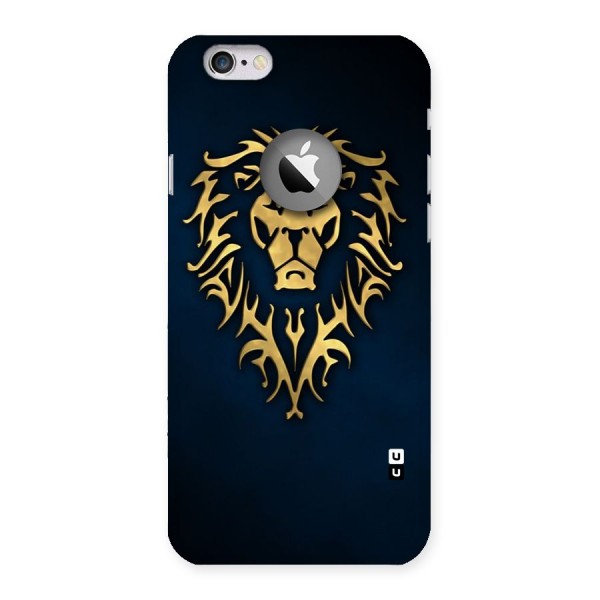 Beautiful Golden Lion Design Back Case for iPhone 6 Logo Cut
