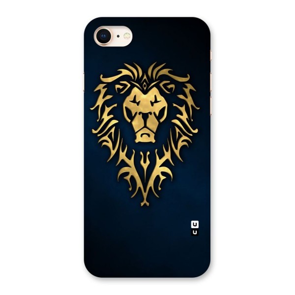 Beautiful Golden Lion Design Back Case for iPhone 8