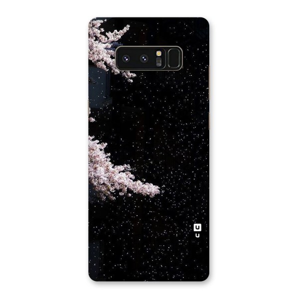 Beautiful Night Sky Flowers Back Case for Galaxy Note 8