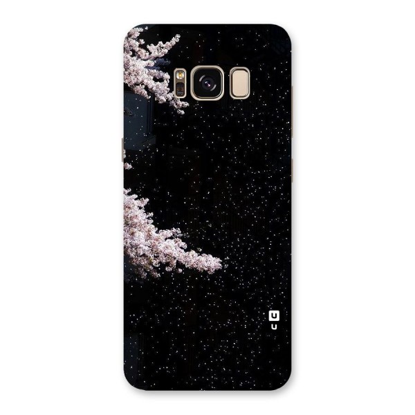 Beautiful Night Sky Flowers Back Case for Galaxy S8