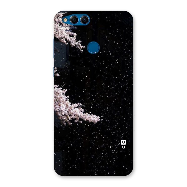 Beautiful Night Sky Flowers Back Case for Honor 7X