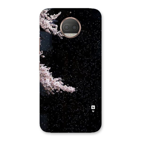 Beautiful Night Sky Flowers Back Case for Moto G5s Plus