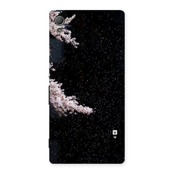Beautiful Night Sky Flowers Back Case for Xperia Z4