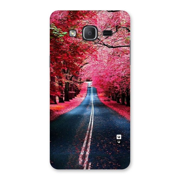Beautiful Red Trees Back Case for Galaxy On7 2015