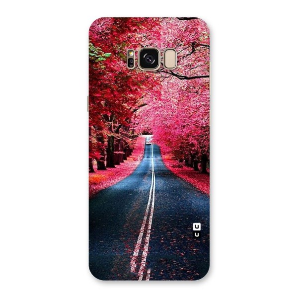Beautiful Red Trees Back Case for Galaxy S8 Plus