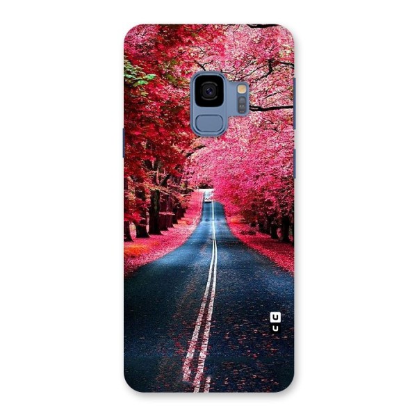 Beautiful Red Trees Back Case for Galaxy S9
