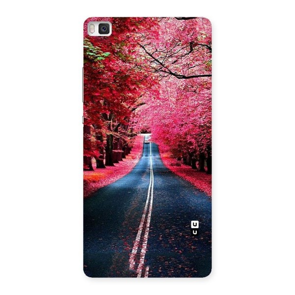 Beautiful Red Trees Back Case for Huawei P8