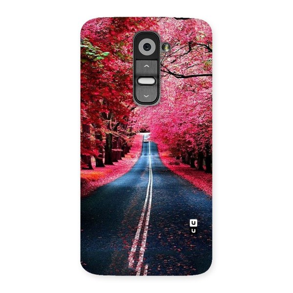 Beautiful Red Trees Back Case for LG G2