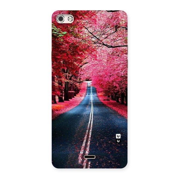 Beautiful Red Trees Back Case for Micromax Canvas Silver 5