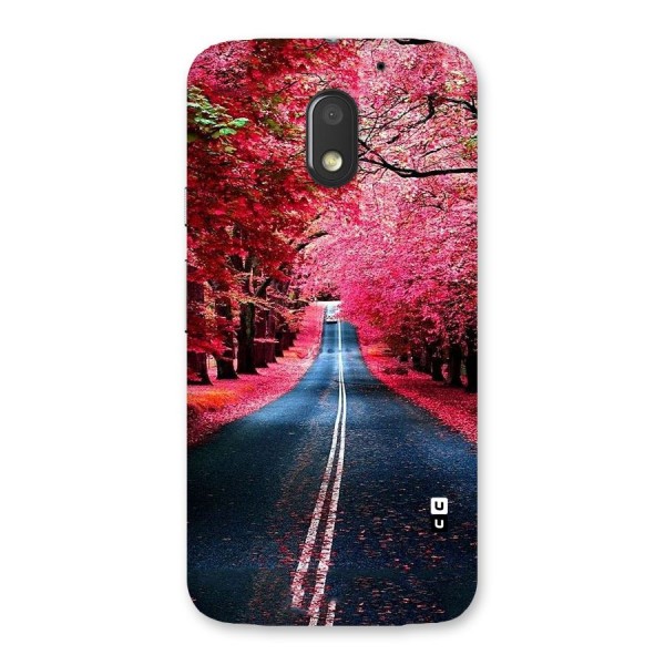 Beautiful Red Trees Back Case for Moto E3 Power