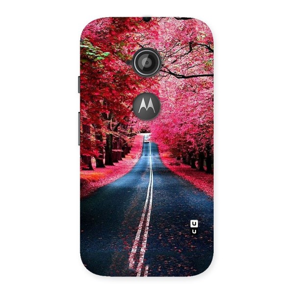 Beautiful Red Trees Back Case for Moto E 2nd Gen