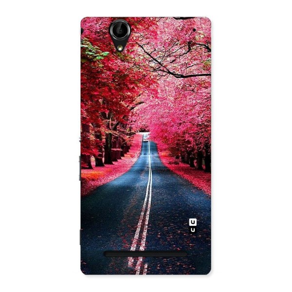 Beautiful Red Trees Back Case for Sony Xperia T2