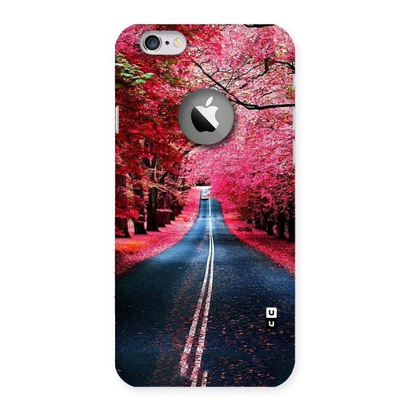 Beautiful Red Trees Back Case for iPhone 6 Logo Cut
