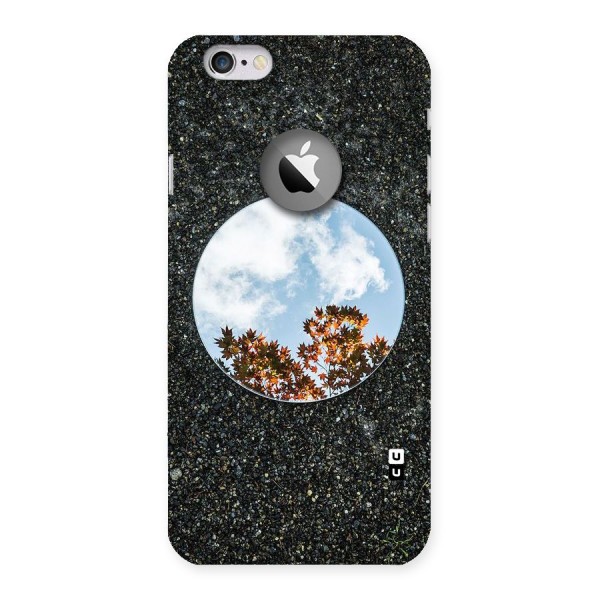 Beautiful Sky Leaves Back Case for iPhone 6 Logo Cut