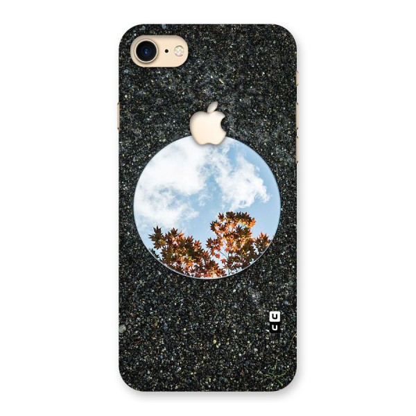 Beautiful Sky Leaves Back Case for iPhone 7 Apple Cut