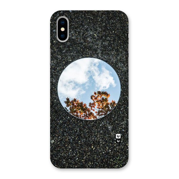 Beautiful Sky Leaves Back Case for iPhone X