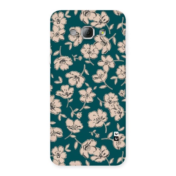 Beauty Green Bloom Back Case for Galaxy A8