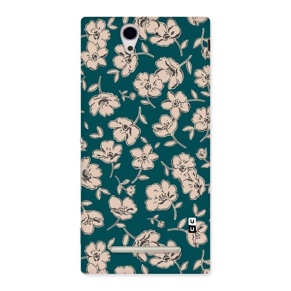Beauty Green Bloom Back Case for Sony Xperia C3